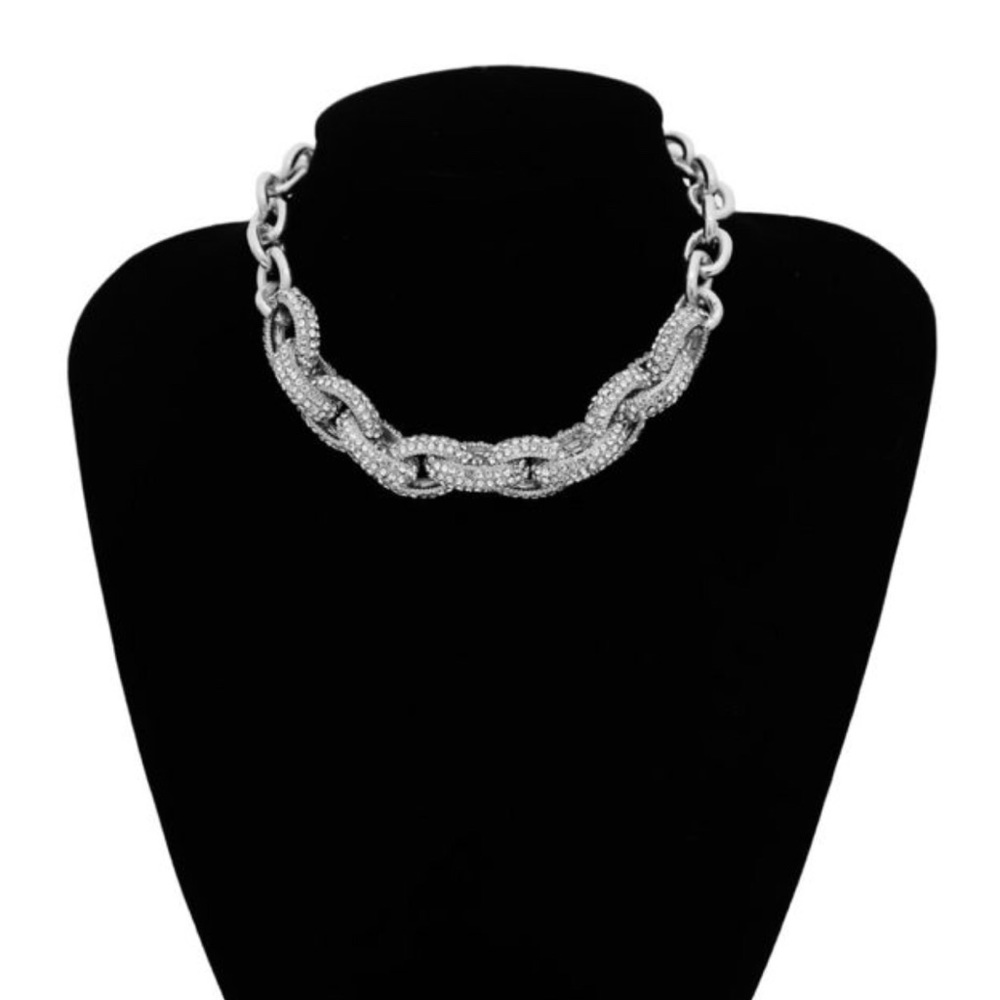 Crystal Adjustable Chain Necklace New
